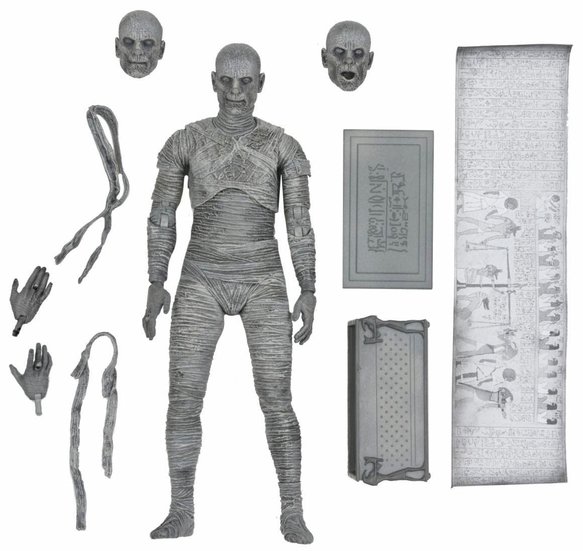 Universal Monsters – Ultimate The Mummy (Black & White) Action Figure Action Figure - Tophatter Daily Deals