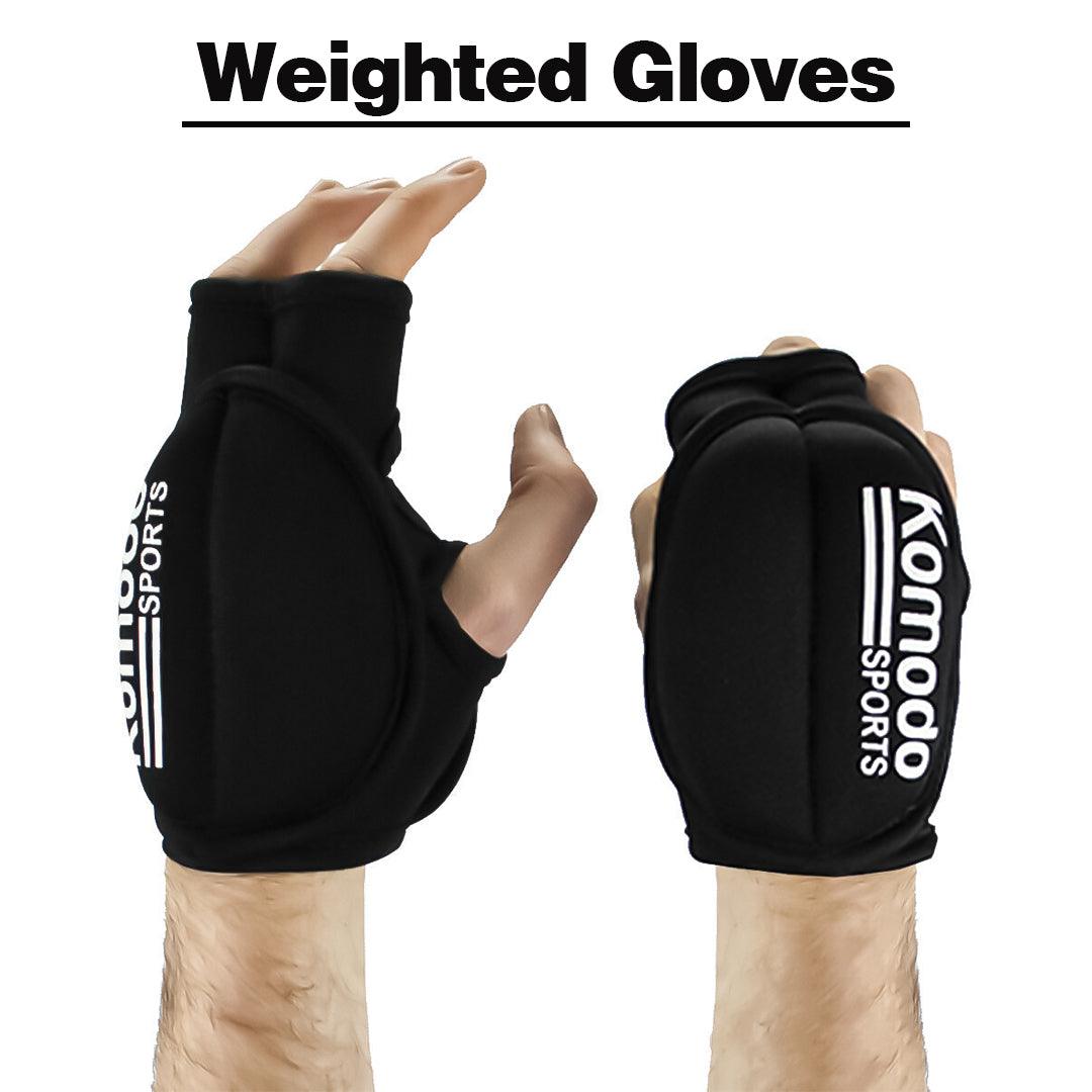 Weighted Hand Gloves - Weighted Gloves Wrist Hand Fitness Training Gym Shadow Boxing Weights MMA Sports - Tophatter Daily Deals