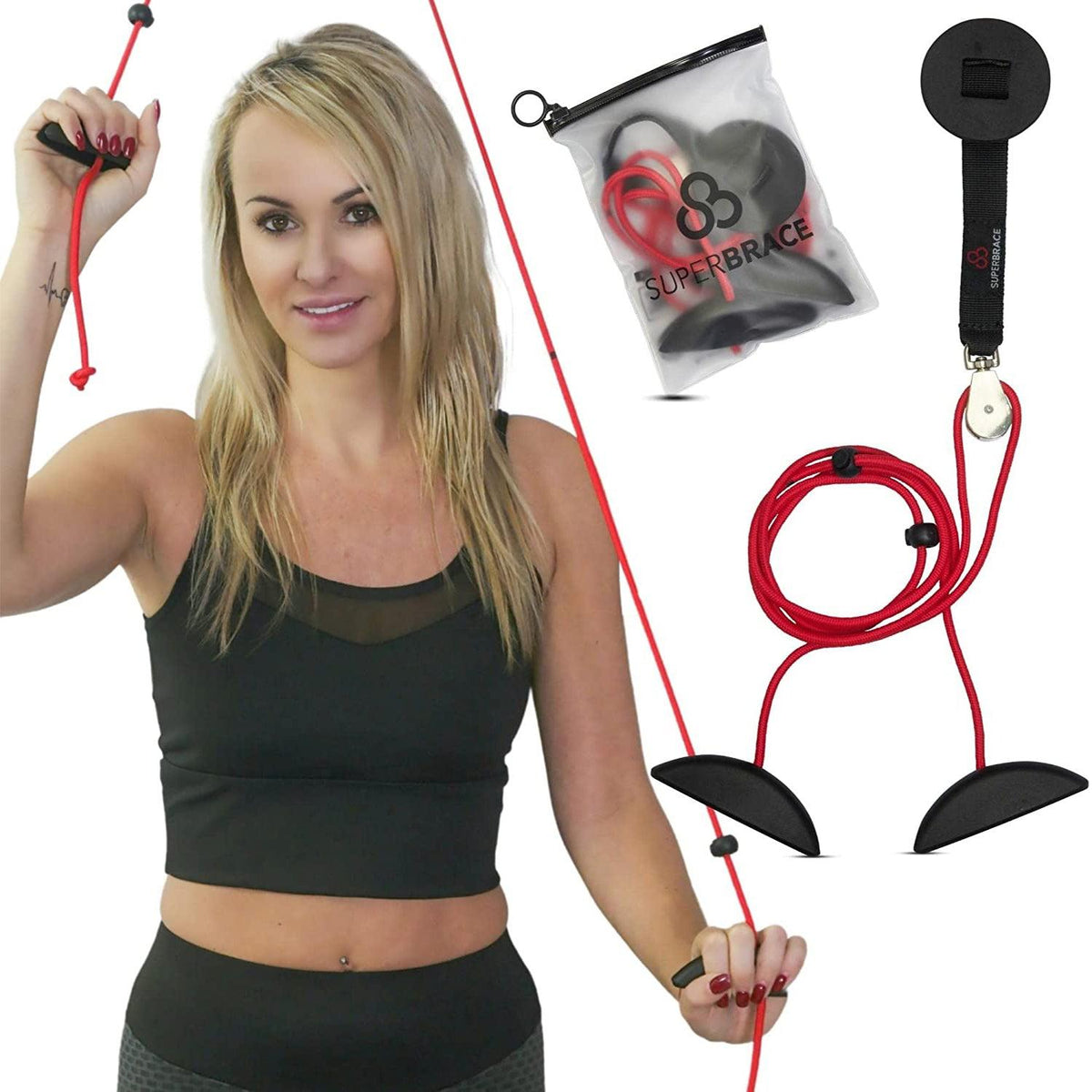 Shoulder Workouts Cables - Shoulder Workouts Pulley, Super Brace Shoulder Pulley Exercise Aid for Physiotherapy Exercise & Fitness - Tophatter Daily Deals