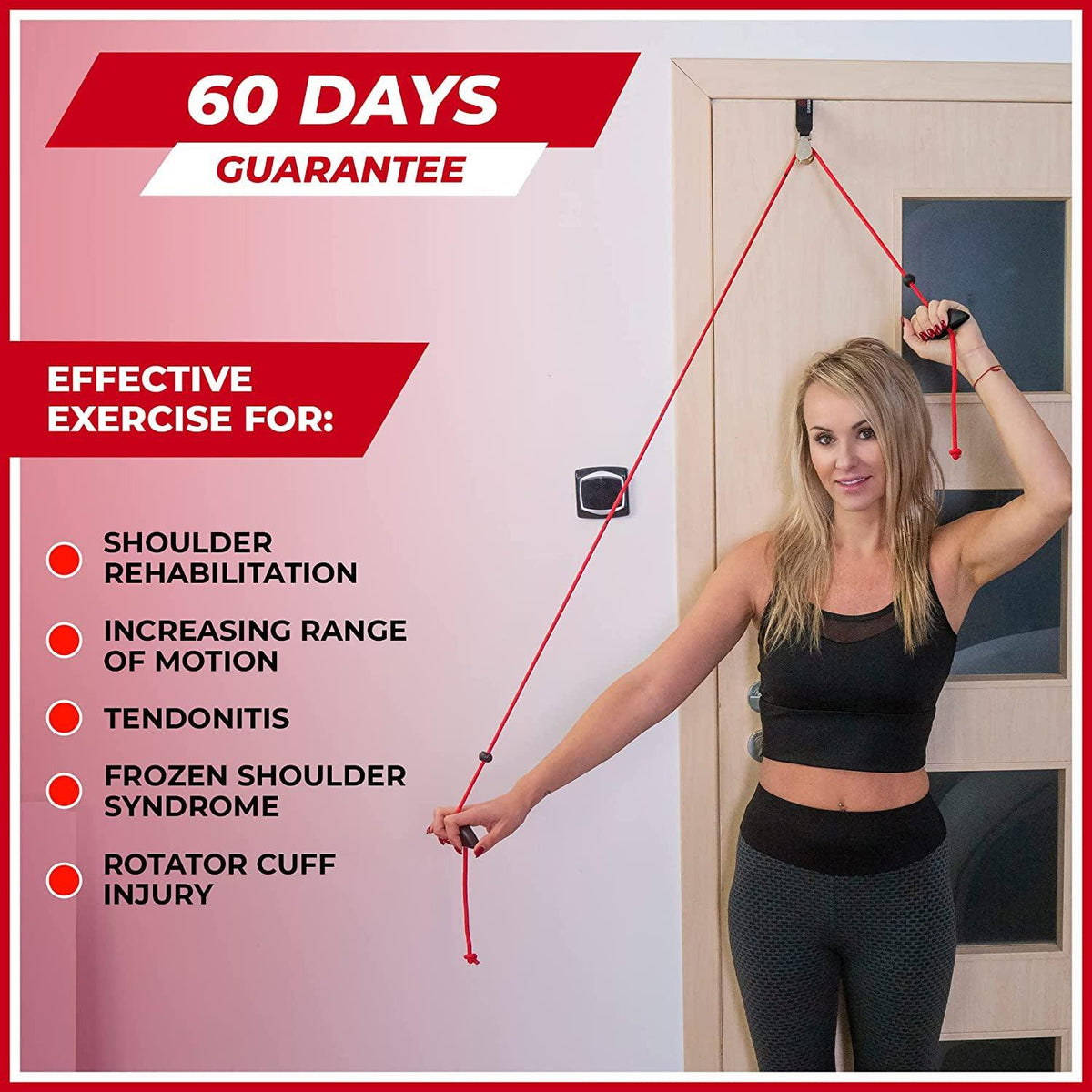 Shoulder Workouts Cables - Shoulder Workouts Pulley, Super Brace Shoulder Pulley Exercise Aid for Physiotherapy Exercise & Fitness - Tophatter Daily Deals