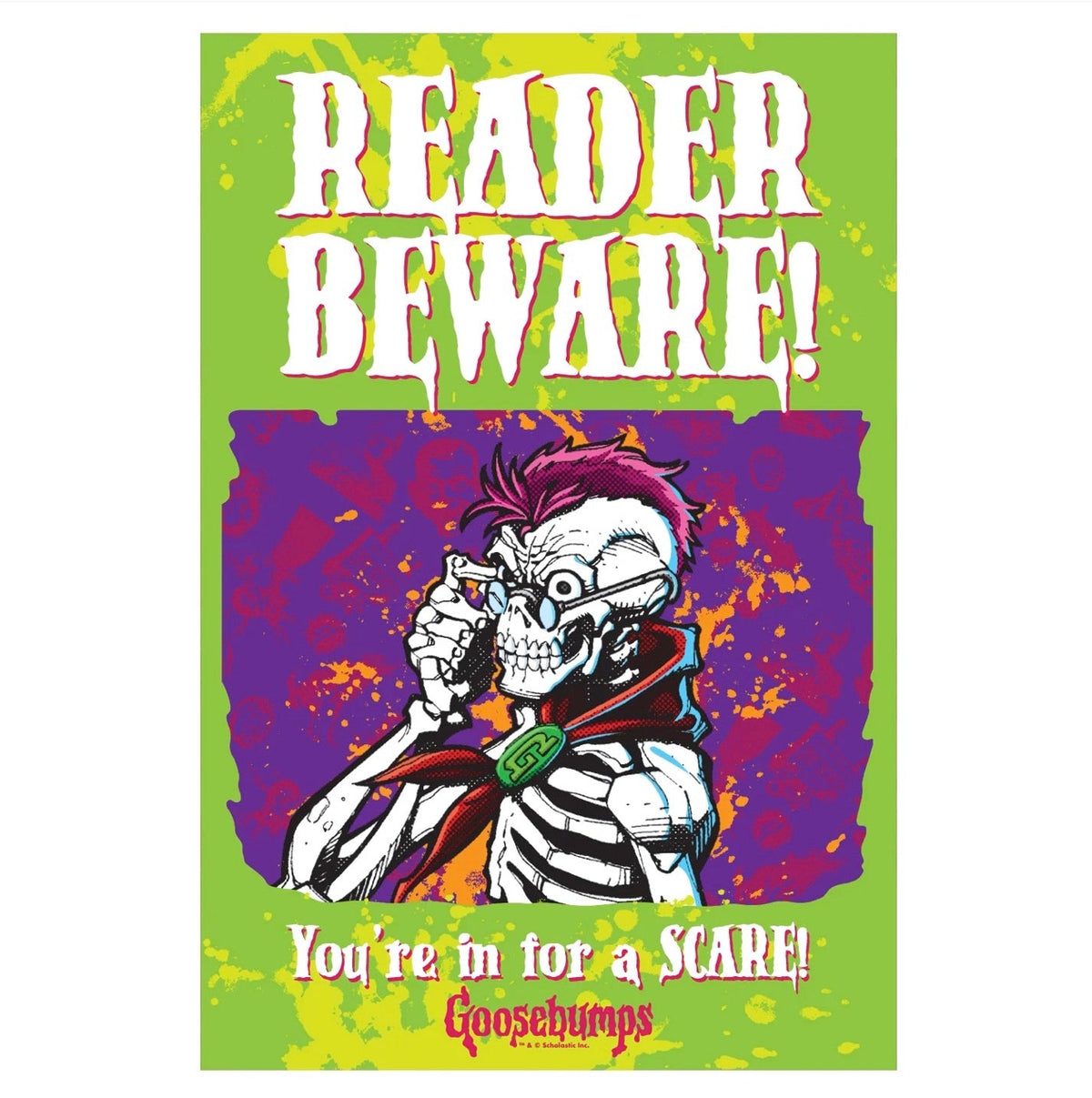 Goosebumps – Reader Beware Metal Sign Decorative Sign - Tophatter Daily Deals