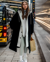 Warm Cozy Womens Hooded Coat - Oversized Sherpa, Winter - Tophatter Daily Deals