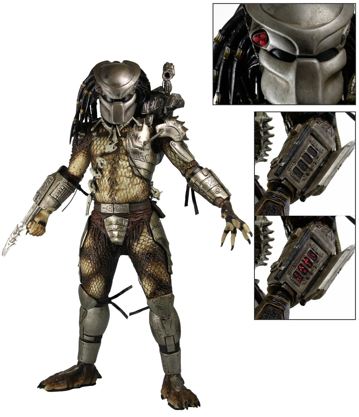 Predator - 1:4 Scale Predator jungle Hunter with LED Lights (19") Collectible Figure - Tophatter Daily Deals