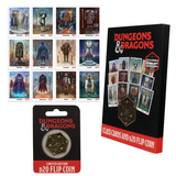 Dungeons & Dragons – Official Class Cards & D20 Flip Coin Set Dice Set - Tophatter Daily Deals