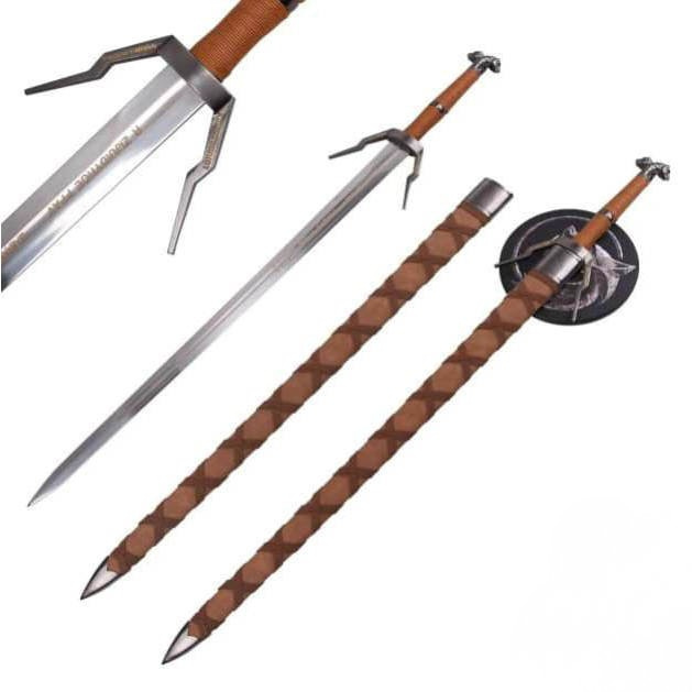 The Witcher - Wild Hunt Sword with Plaque and Sheath Sword Sheath - Tophatter Daily Deals