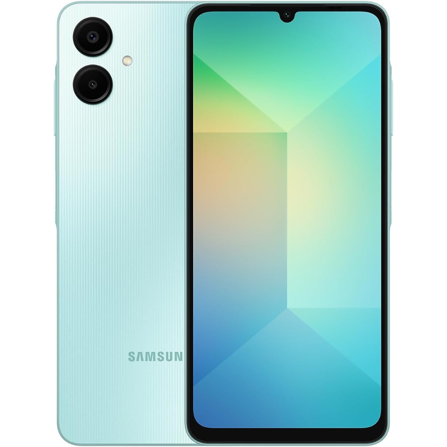 Samsung Galaxy A06 (A065M) GSM Unlocked International Version (New) Light Green 4GB RAM Cell Phones - Tophatter Daily Deals