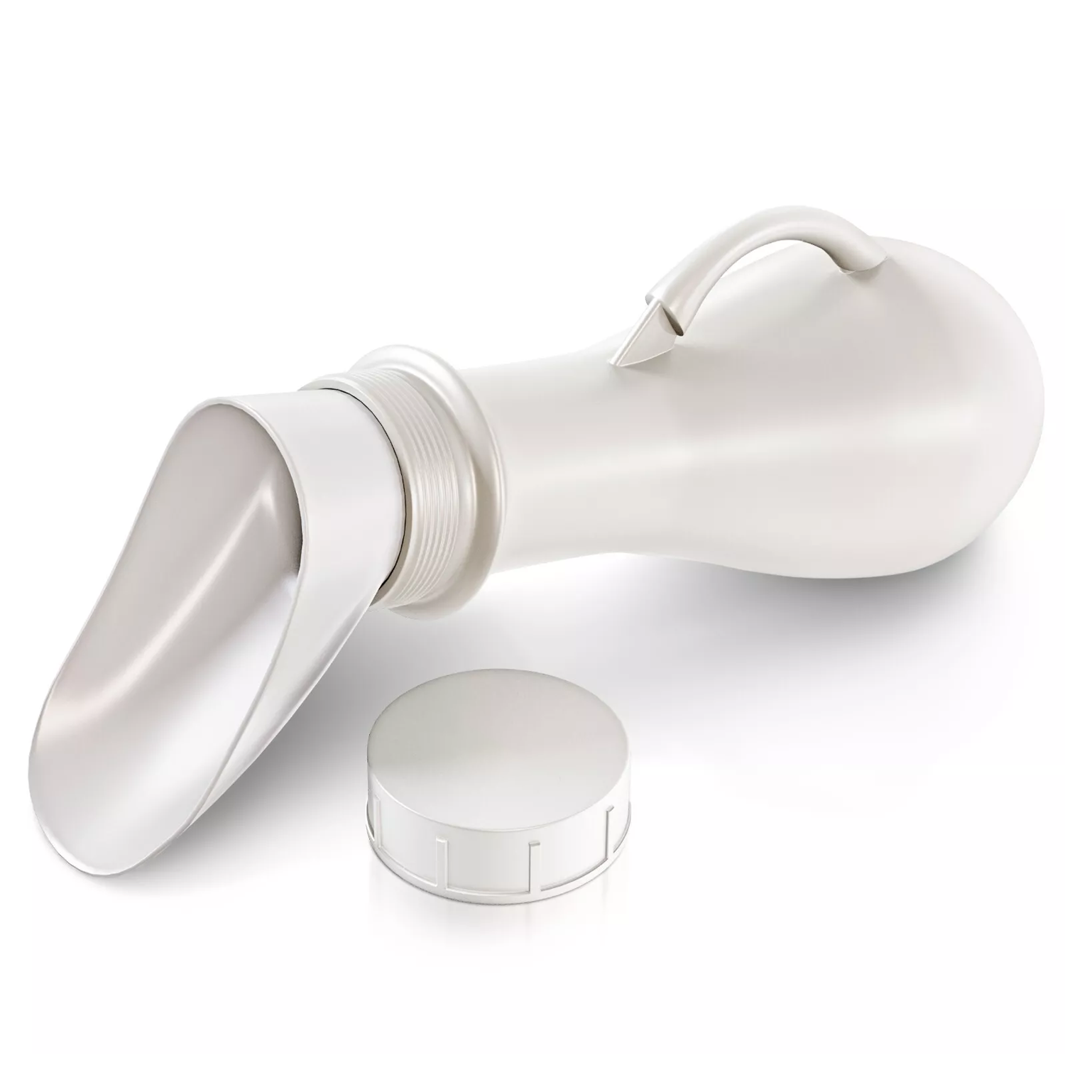 Portable Urinal Bottle – Travel Wee Bottle for Men & Women, Ideal for Car & Camping 1 x Clear White Urinal Sports & Outdoor - Tophatter Daily Deals