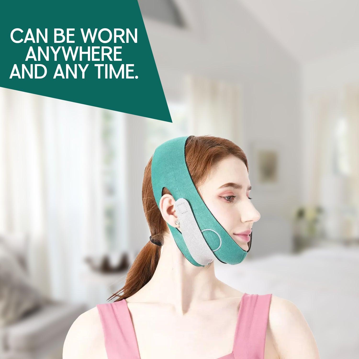 Double Chin Strap - V-Line Face Slimming Mask Chin Lift Up Cheek Belt Face Slim Strap Band Personal Care - Tophatter Daily Deals