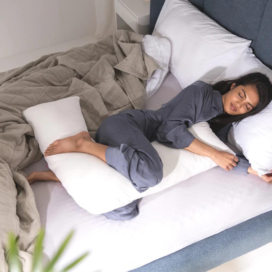 V Shape Pillow Case - Anti Allergy Triangle Pillow for Nursing, Maternity & Pregnancy – Extra Hollowfibre Cushioning to Supports Neck Head Pillows - Tophatter Daily Deals