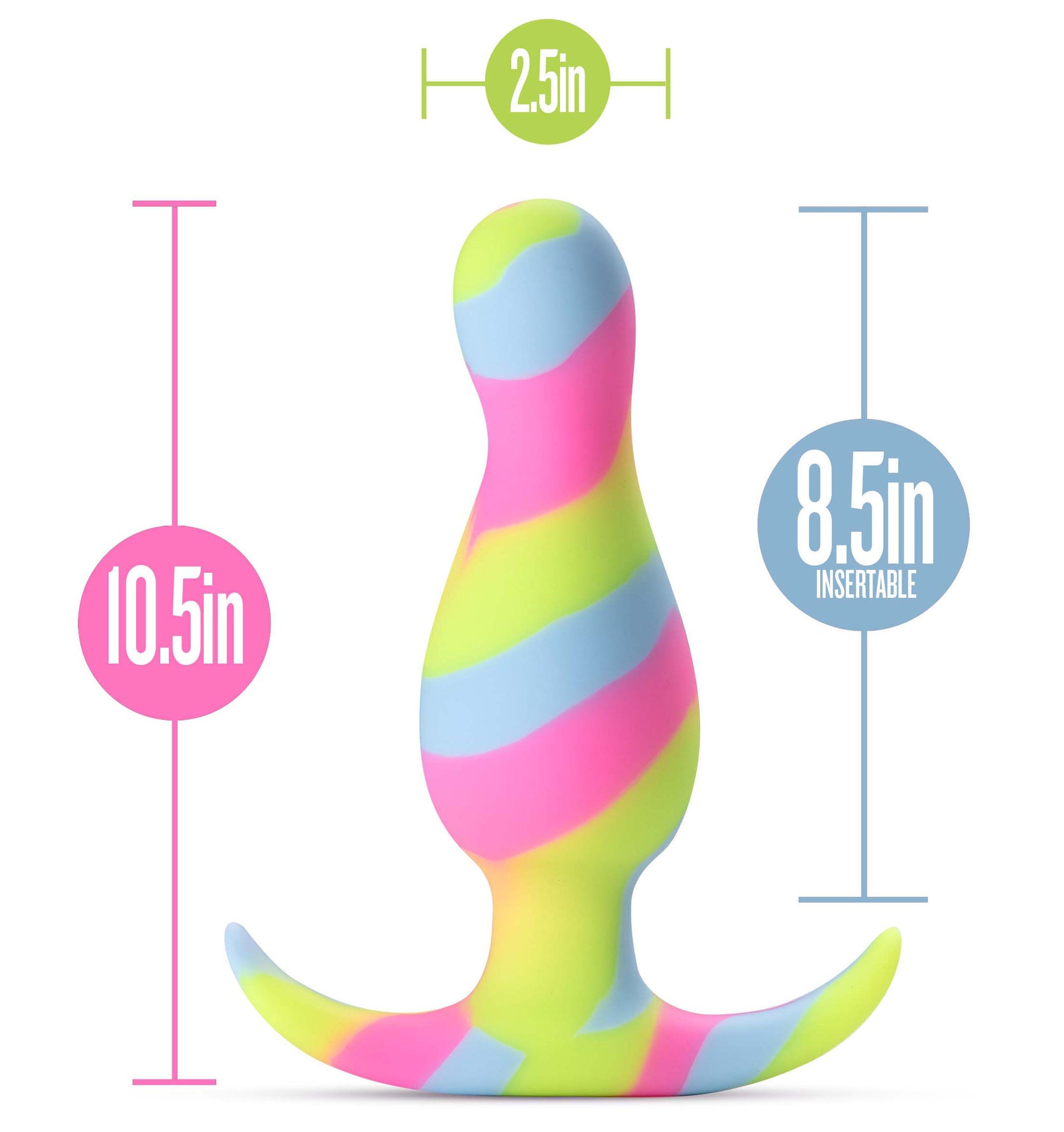 Avant Kaleido (Lime) – Ultrasilk Smooth Silicone Curved Vibrator > Anal Range > Vibrating Butt Plugs - Tophatter Daily Deals