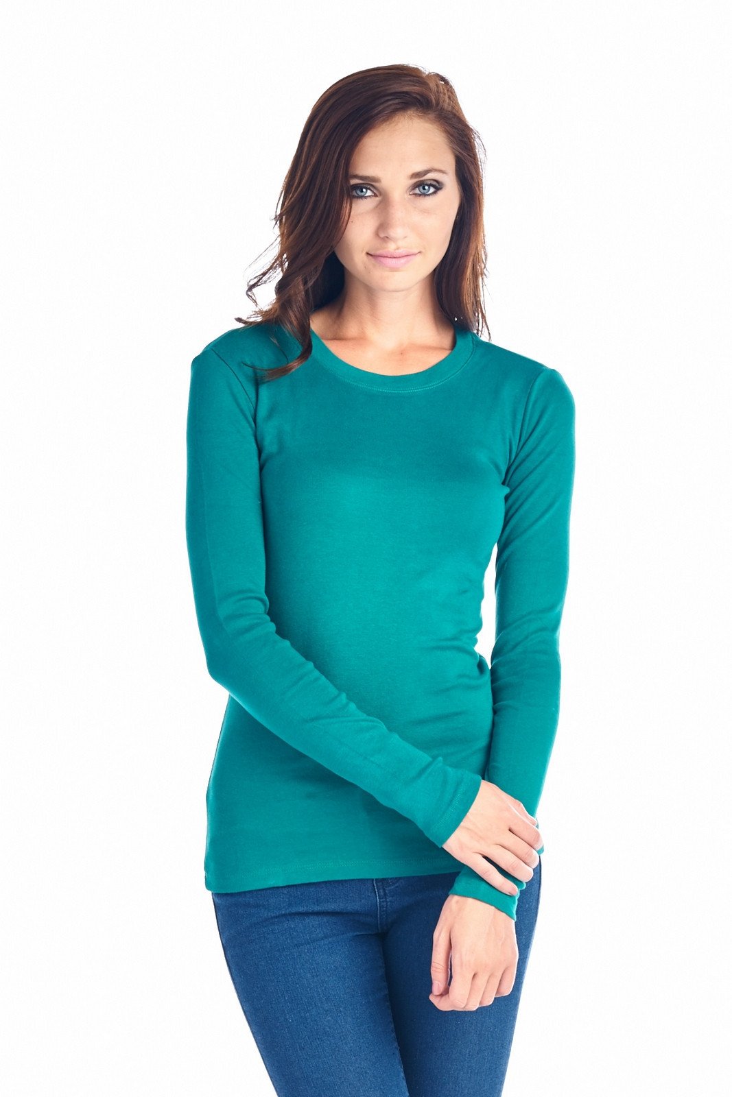 Women's Long Sleeve Crew Neck Top Tops - Tophatter Daily Deals