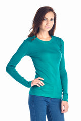 Women's Long Sleeve Crew Neck Top Tops - Tophatter Daily Deals