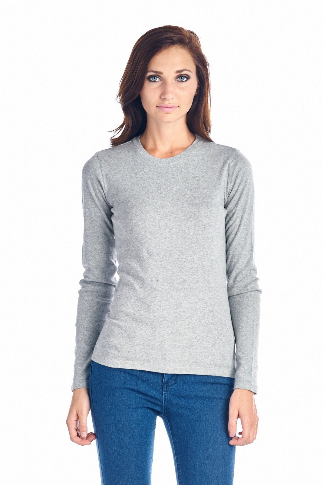 Women's Long Sleeve Crew Neck Top Tops - Tophatter Daily Deals