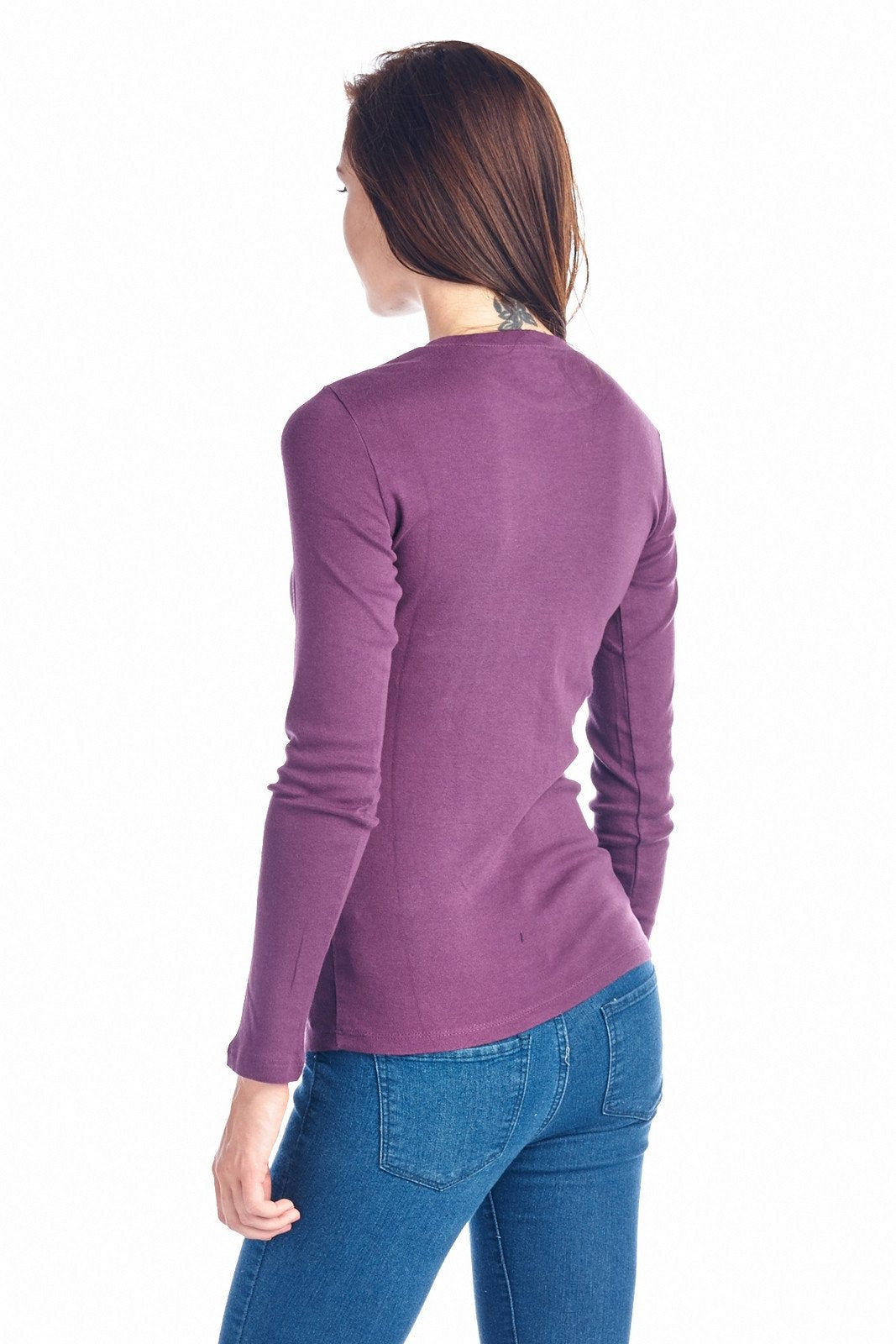 Women's Long Sleeve Crew Neck Top Tops - Tophatter Daily Deals