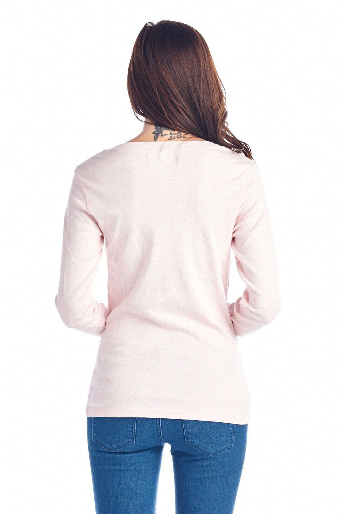 Women's Long Sleeve V-Neck Top Tops - Tophatter Daily Deals