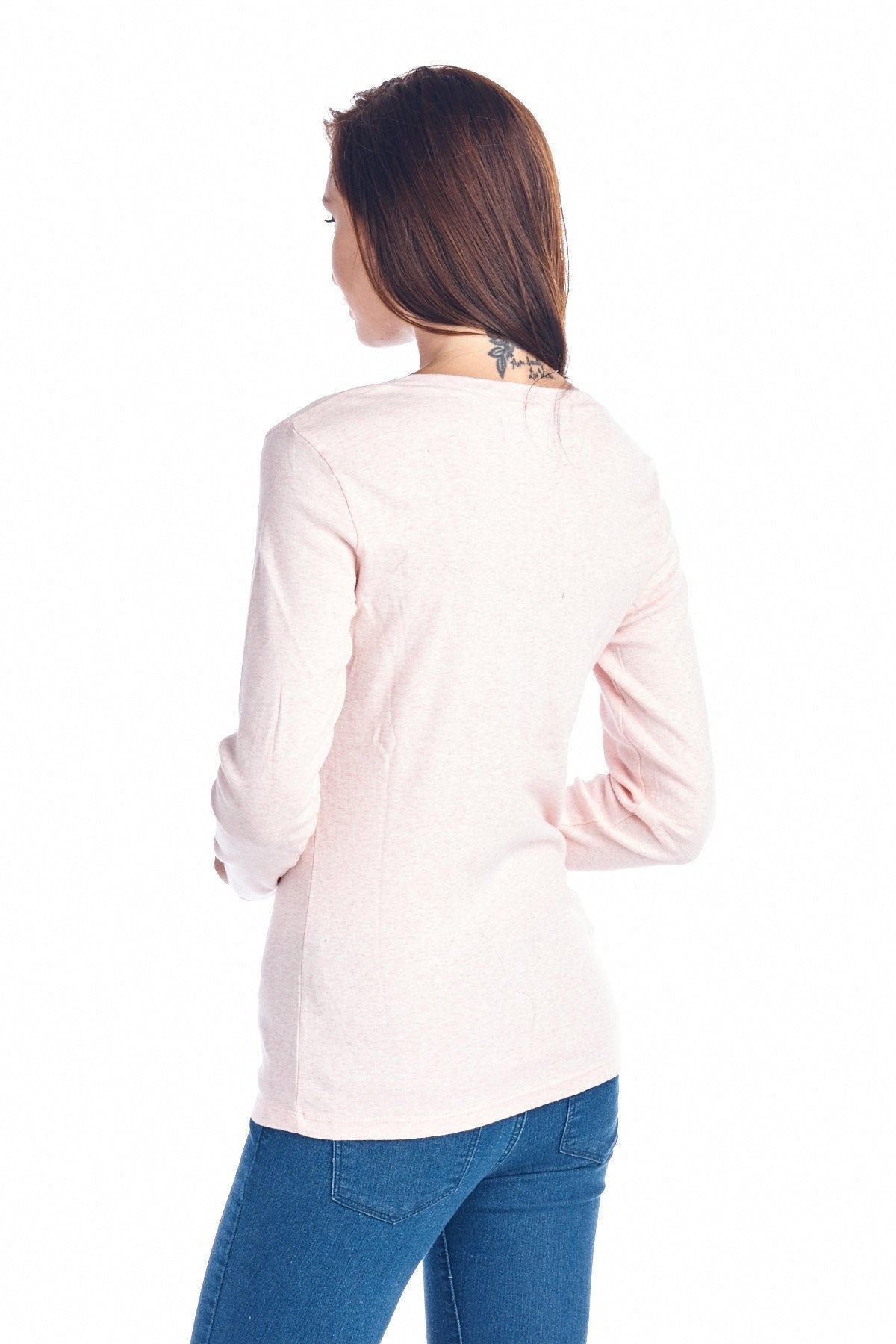 Women's Long Sleeve V-Neck Top Tops - Tophatter Daily Deals