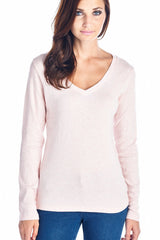 Women's Long Sleeve V-Neck Top Tops - Tophatter Daily Deals