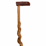 Natural Spiral Vine Twisted Wood Walking Cane - 35.5" Vine Twist Canes - Tophatter Daily Deals