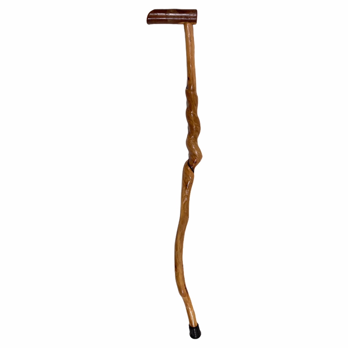 Natural Spiral Vine Twisted Wood Walking Cane - 35.5" Vine Twist Canes - Tophatter Daily Deals