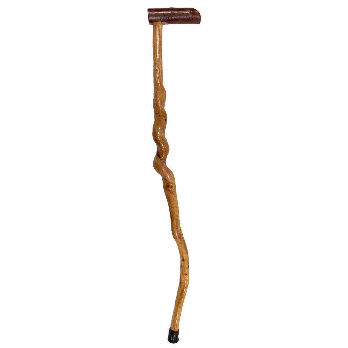 Natural Spiral Vine Twisted Wood Walking Cane - 35.5" Vine Twist Canes - Tophatter Daily Deals