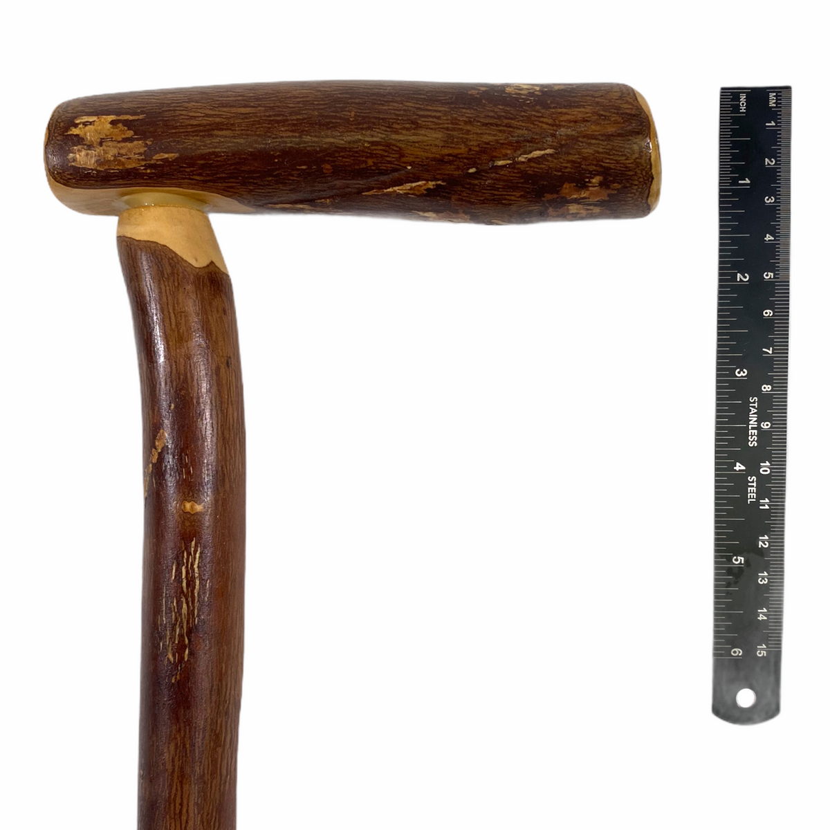 Natural Spiral Vine Twisted Wood Walking Cane - 35.5" Vine Twist Canes - Tophatter Daily Deals