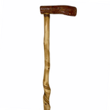 Natural Spiral Vine Twisted Wood Walking Cane - 36" Vine Twist Canes - Tophatter Daily Deals