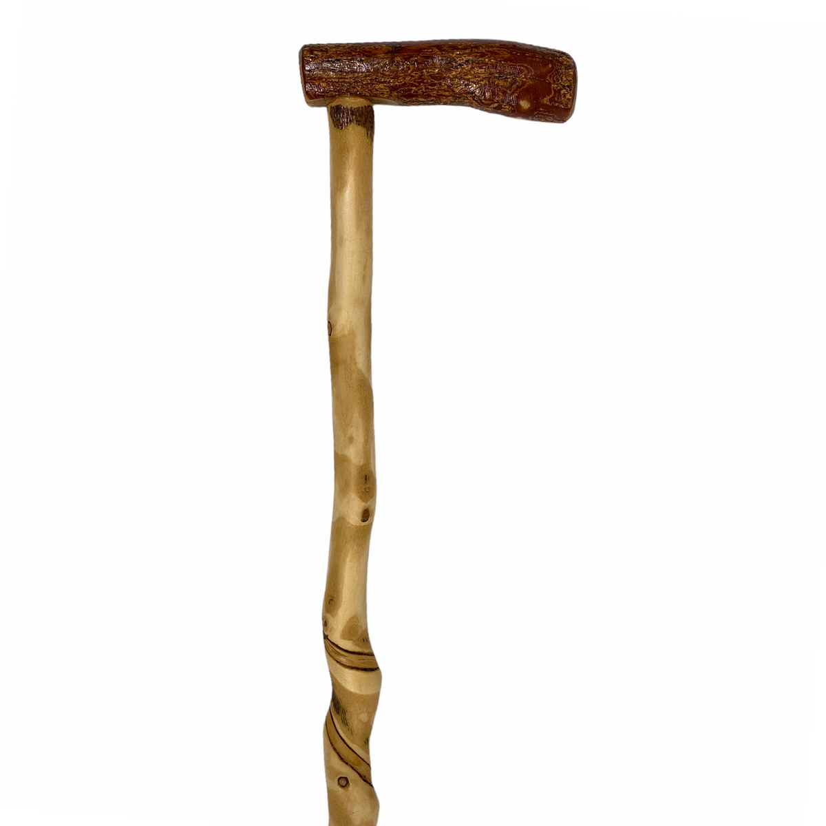 Natural Spiral Vine Twisted Wood Walking Cane - 36" Vine Twist Canes - Tophatter Daily Deals
