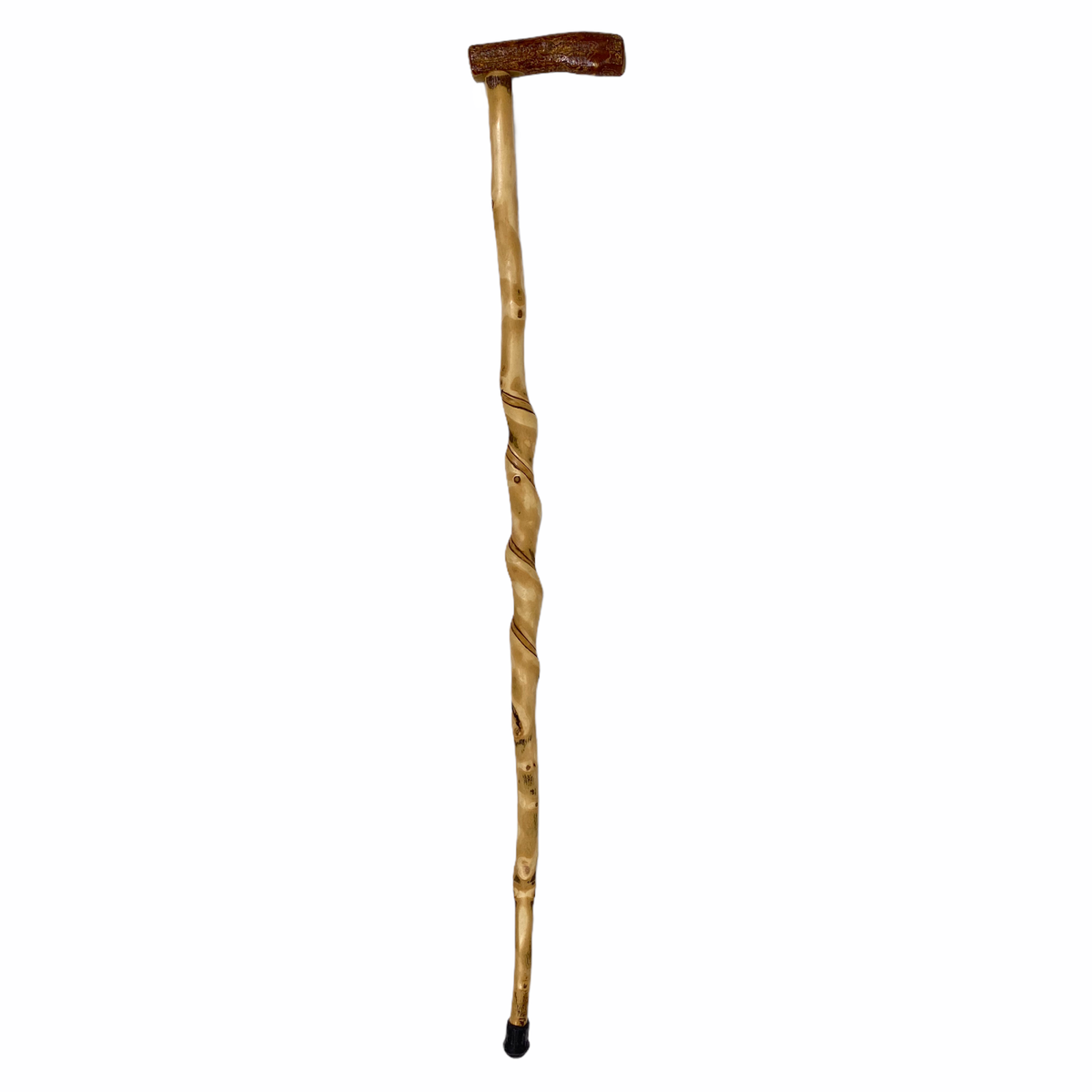 Natural Spiral Vine Twisted Wood Walking Cane - 36" Vine Twist Canes - Tophatter Daily Deals
