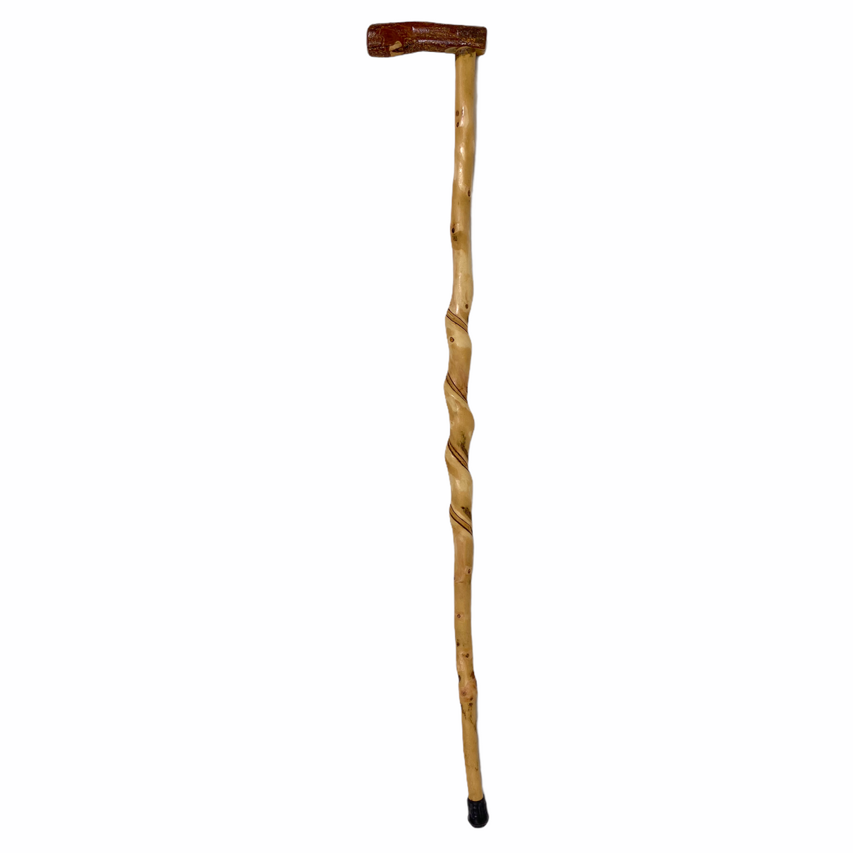 Natural Spiral Vine Twisted Wood Walking Cane - 36" Vine Twist Canes - Tophatter Daily Deals