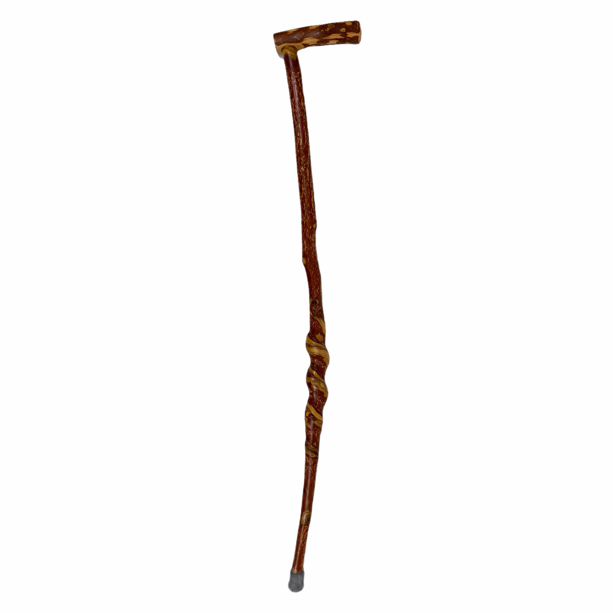 Natural Spiral Vine Twisted Wood Walking Cane - 36.5" Vine Twist Canes - Tophatter Daily Deals