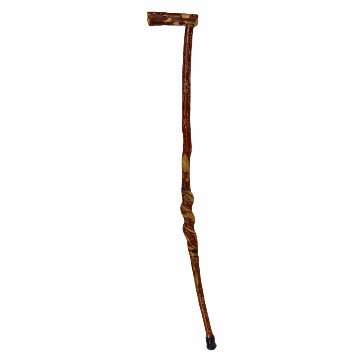 Natural Spiral Vine Twisted Wood Walking Cane - 36.5" Vine Twist Canes - Tophatter Daily Deals