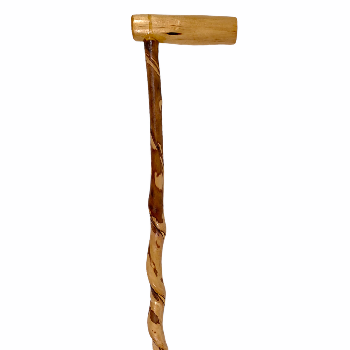 Natural Spiral Vine Twisted Wood Walking Cane - 35" Vine Twist Canes - Tophatter Daily Deals