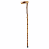 Natural Spiral Vine Twisted Wood Walking Cane - 35" Vine Twist Canes - Tophatter Daily Deals