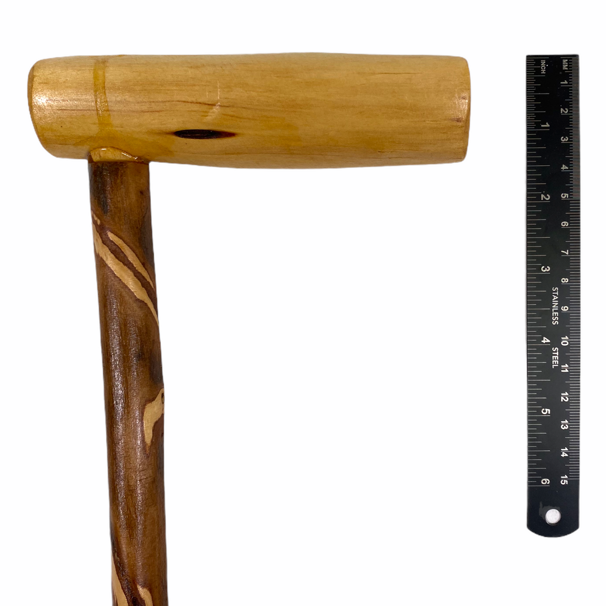 Natural Spiral Vine Twisted Wood Walking Cane - 35" Vine Twist Canes - Tophatter Daily Deals