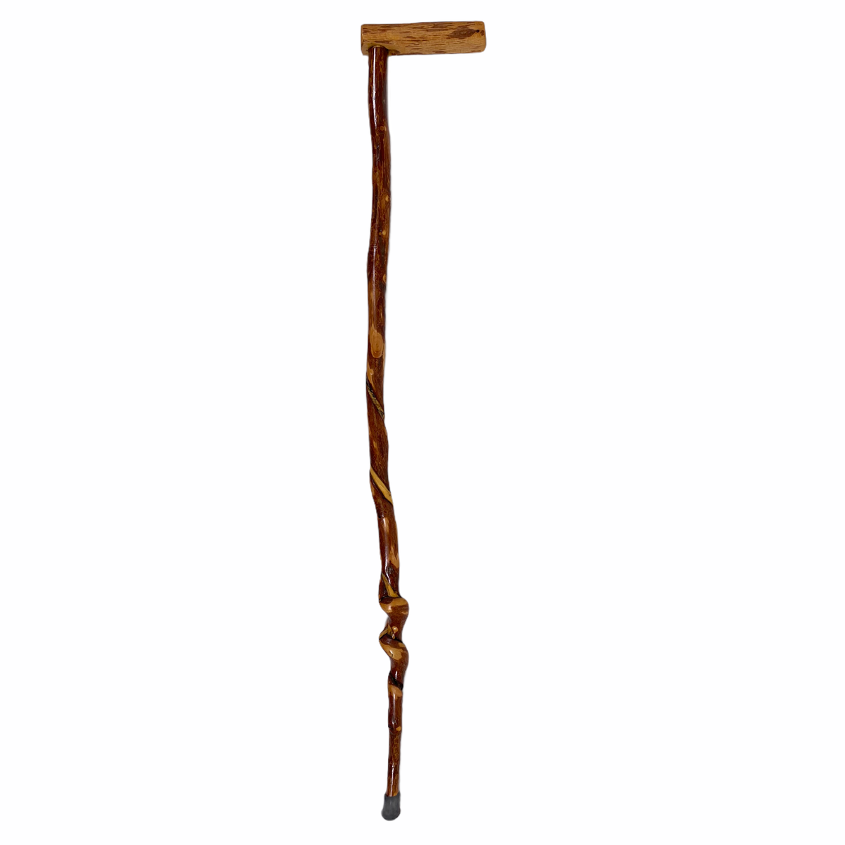 Natural Spiral Vine Twisted Wood Walking Cane - 35" Vine Twist Canes - Tophatter Daily Deals