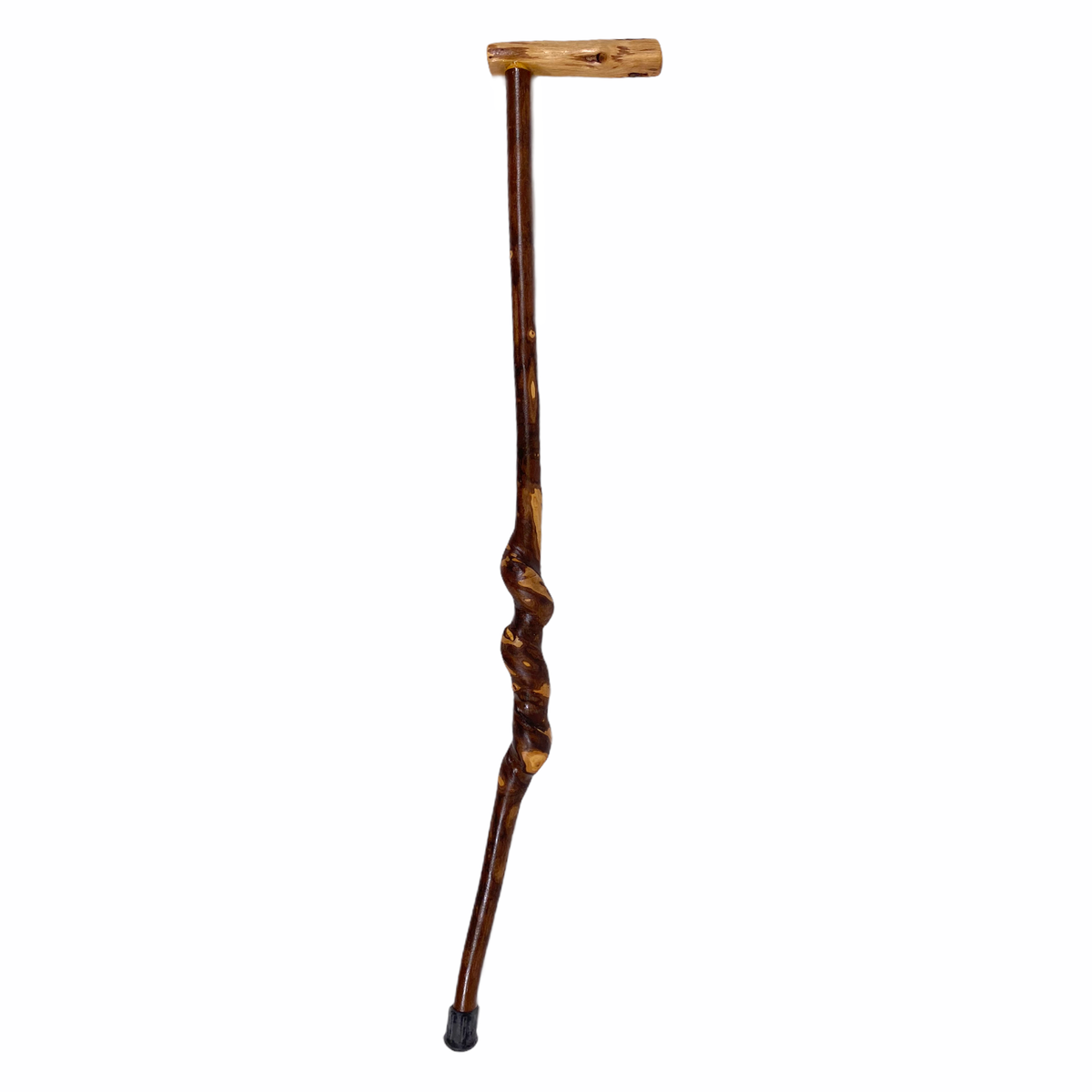 Natural Spiral Vine Twisted Wood Walking Cane - 33.5" Vine Twist Canes - Tophatter Daily Deals