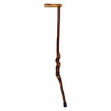 Natural Spiral Vine Twisted Wood Walking Cane - 33.5" Vine Twist Canes - Tophatter Daily Deals