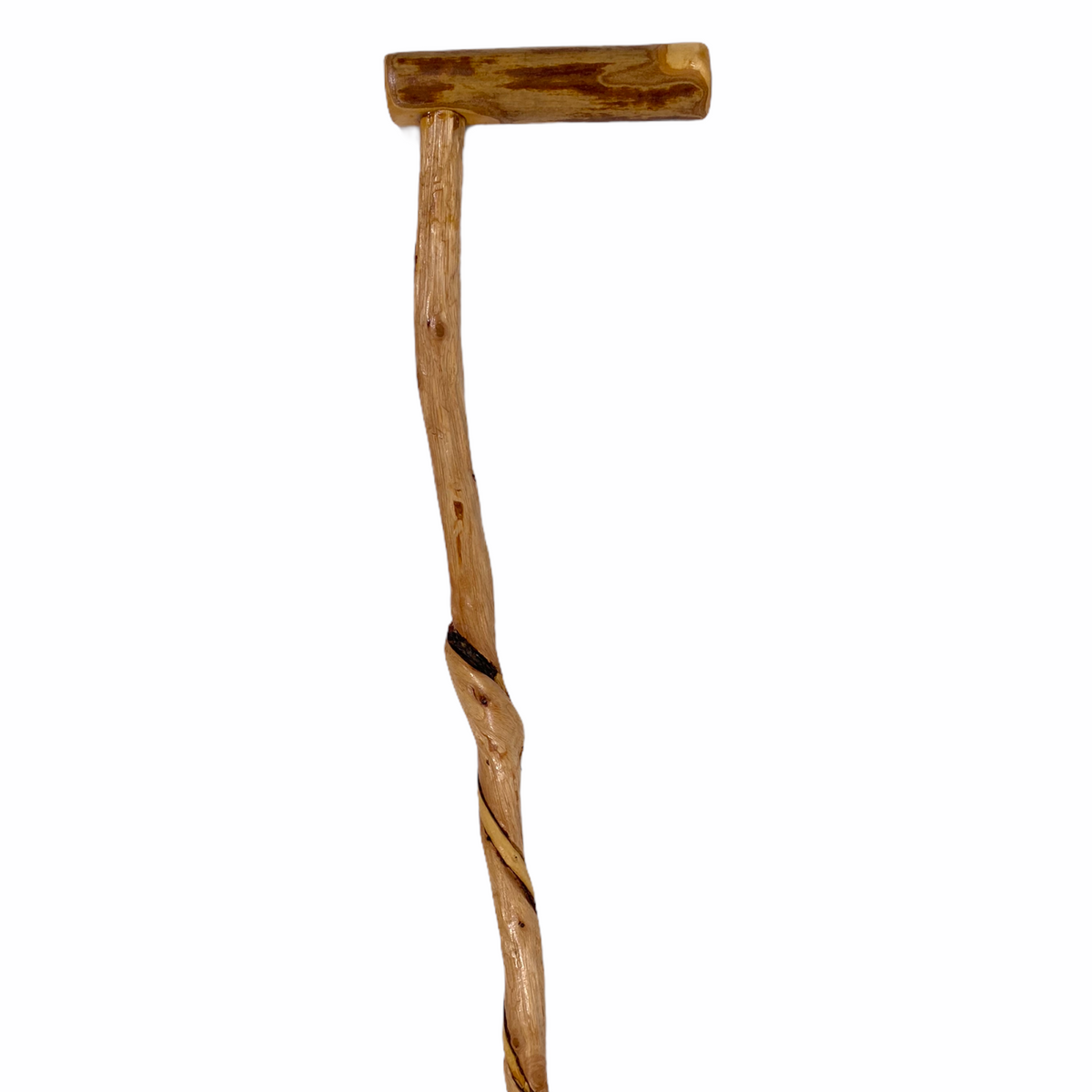 Natural Spiral Vine Twisted Wood Walking Cane - 35.5" Vine Twist Canes - Tophatter Daily Deals