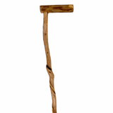Natural Spiral Vine Twisted Wood Walking Cane - 35.5" Vine Twist Canes - Tophatter Daily Deals