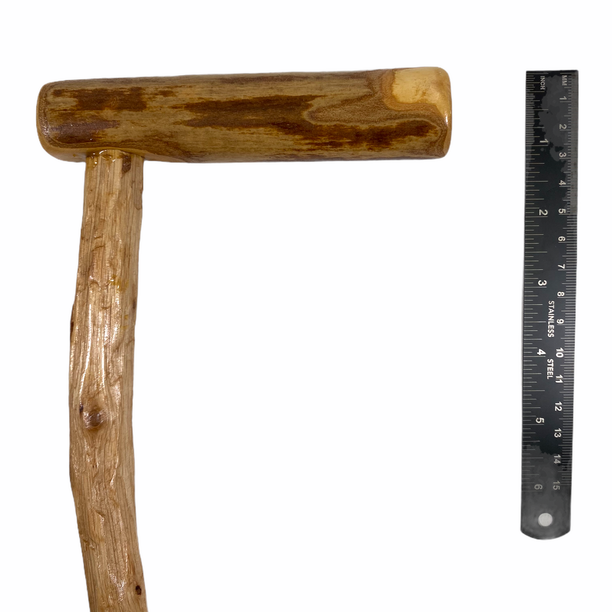 Natural Spiral Vine Twisted Wood Walking Cane - 35.5" Vine Twist Canes - Tophatter Daily Deals