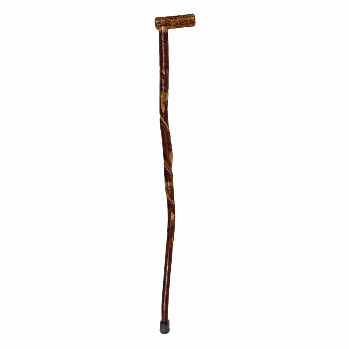 Natural Spiral Vine Twisted Wood Walking Cane - 34.5" Vine Twist Canes - Tophatter Daily Deals