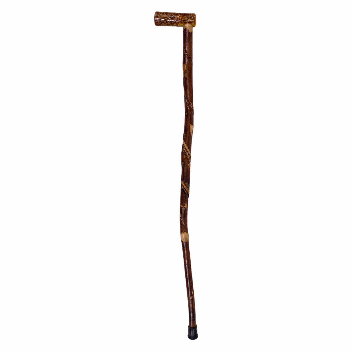 Natural Spiral Vine Twisted Wood Walking Cane - 34.5" Vine Twist Canes - Tophatter Daily Deals