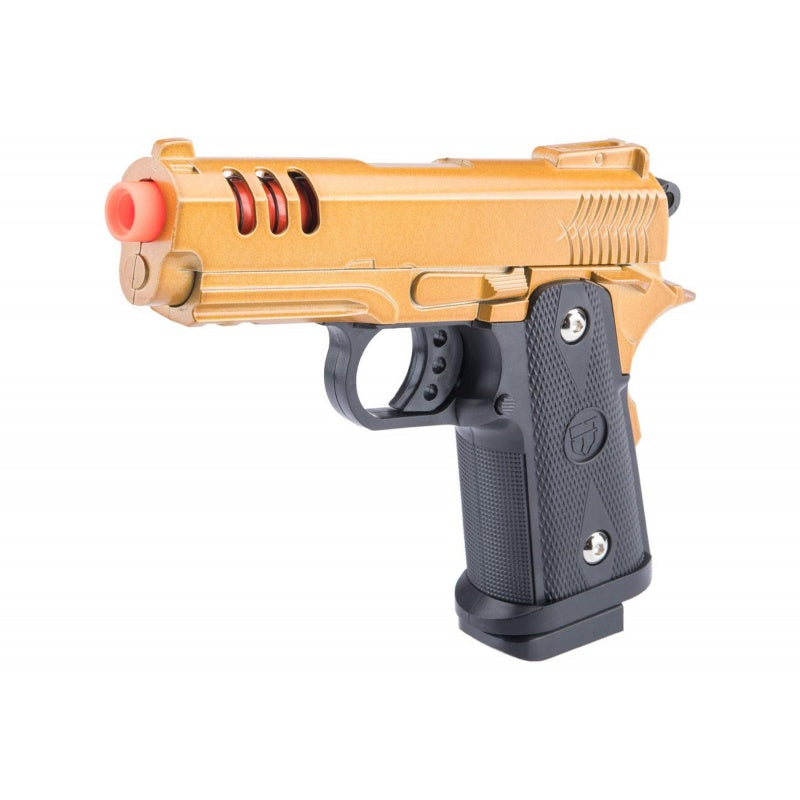 2011 Compact Heavyweight Series Airsoft Spring Pistol Gold - Tophatter's Guns'N'Weapons Store - FREE SHIPPING Collectible Weapons - Tophatter Daily Deals