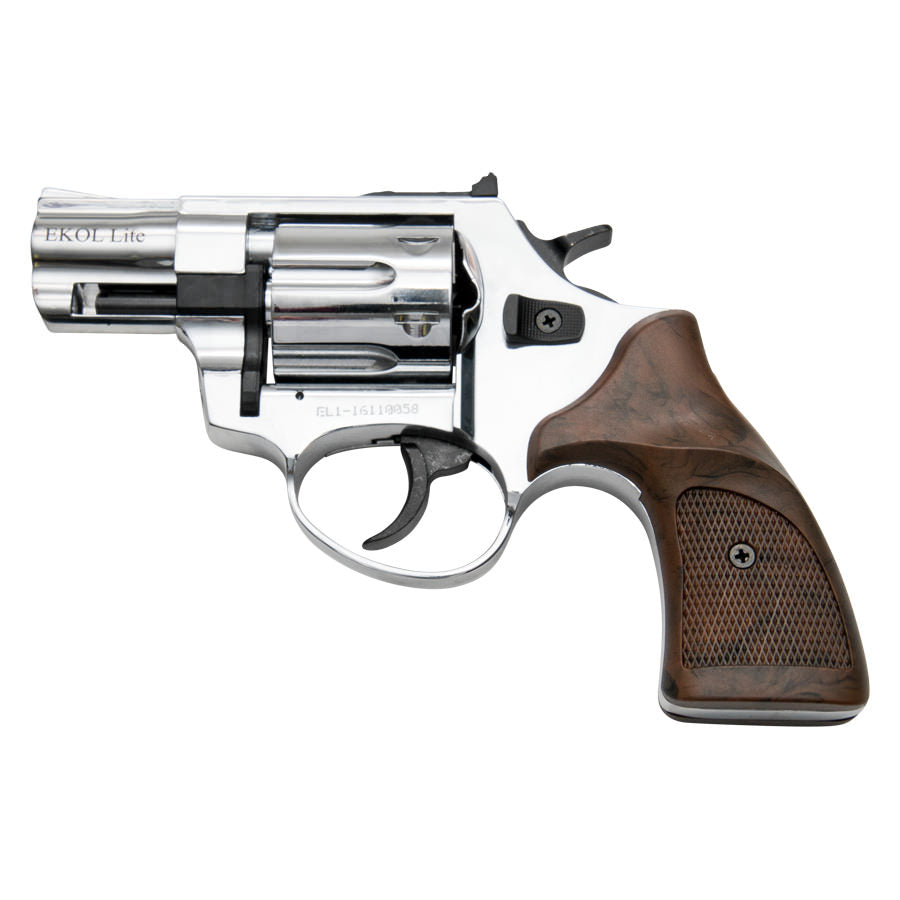 Viper LITE 1.5" Barrel 9mm Blank Firing Revolver Chrome Finish - Tophatter's Guns'N'Weapons Store Collectible Weapons - Tophatter Daily Deals