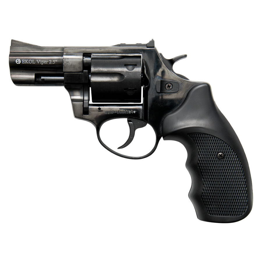 Viper 2.5 Inch Barrel 6MM Blank Firing Revolver Black Finish - Tophatter's Guns'N'Weapons Store Collectible Weapons - Tophatter Daily Deals