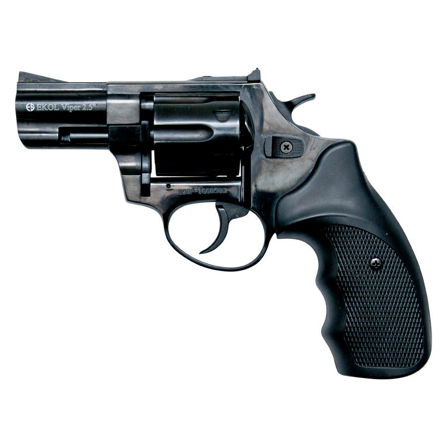Viper 2.5 Inch Barrel 9MM Blank Firing Revolver Black Finish - Tophatter's Inc. Weapons Store Online Collectible Weapons - Tophatter Daily Deals
