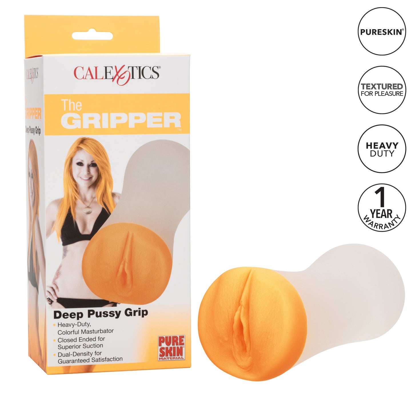 CalExotics The Gripper Deep Pussy Masturbator with Suction > Sex Toys For Men > Masturbators > Manual - Tophatter Daily Deals