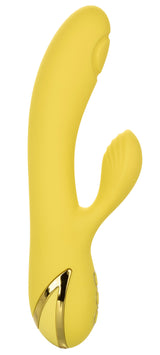 California Dreaming San Diego Seduction Yellow Silicone Dual-Action Massager with Triple Motors and 10 Functions > Vibrators > Ladies > Rabbit - Tophatter Daily Deals