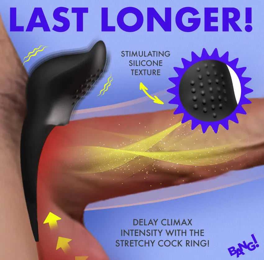 Bang! Vibrating Silicone Cock Ring – Rechargeable Couples Vibrator > Cock Ring > Vibrating - Tophatter Daily Deals