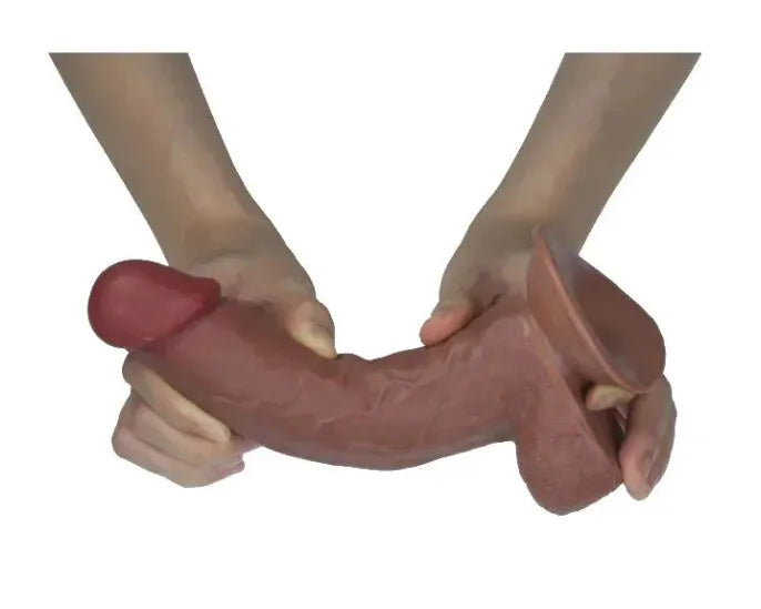 Real Skin 7.5 Inch Dual-Layer Sliding Skin Dildo > Dildos > Realistic Dildos - Tophatter Daily Deals